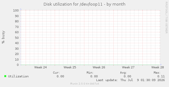 Disk utilization for /dev/loop11
